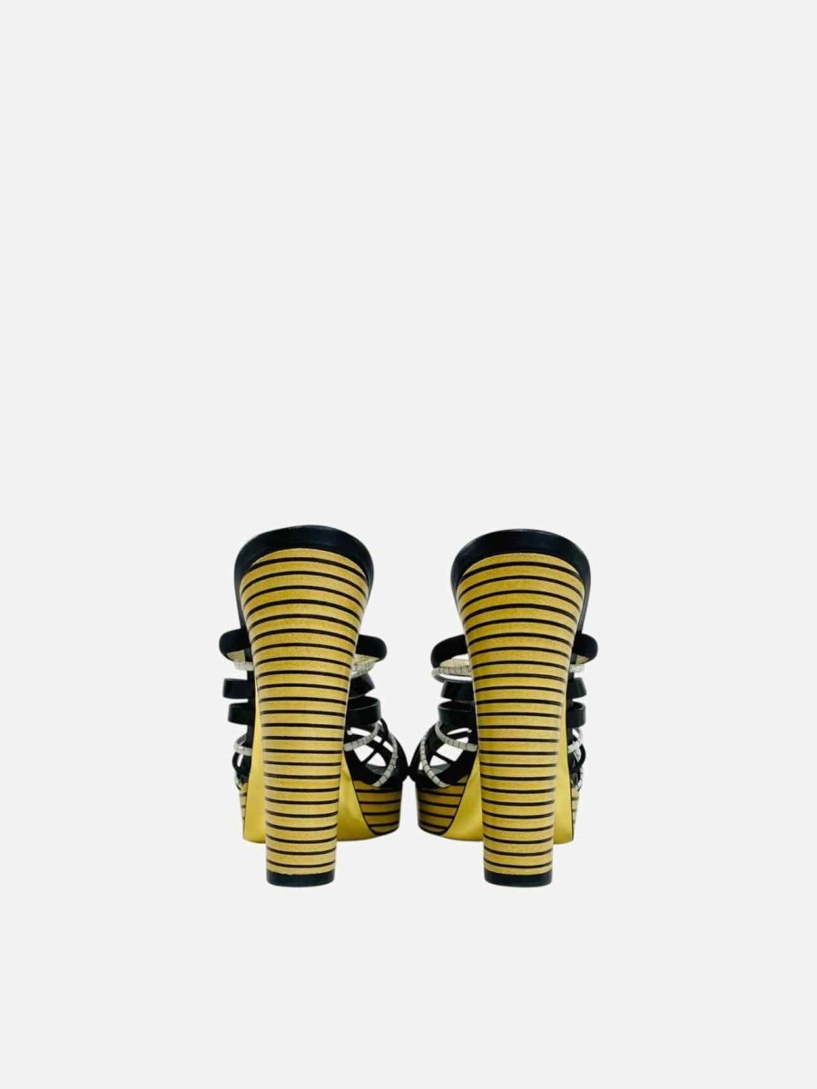FENDI Strappy Black Size EU 37 Mules