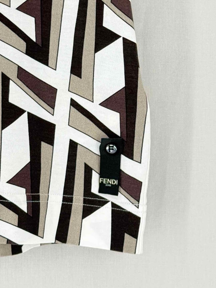 FENDI White Multicolor Size XSmall T-shirt