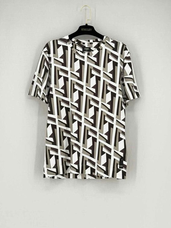 FENDI White Multicolor Size XSmall T-shirt