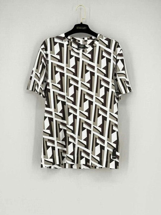 FENDI White Multicolor Size XSmall T-shirt