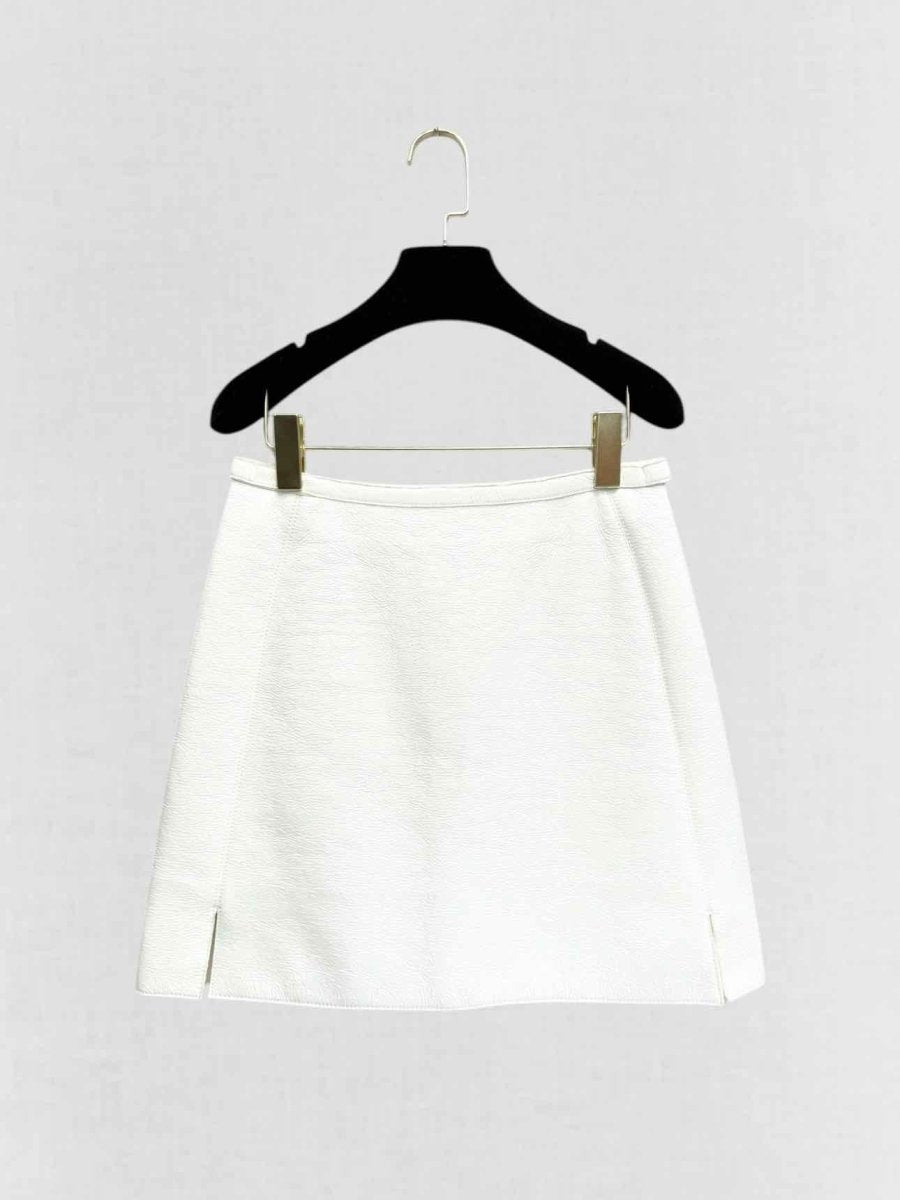 LOUIS VUITTON Belted White Size US 4 Skirt