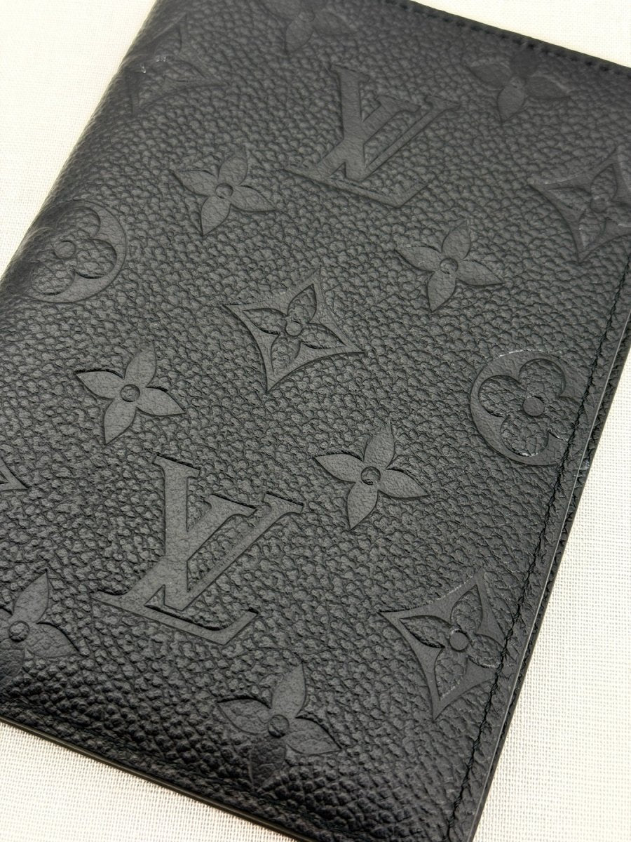 LOUIS VUITTON Black Monogram Empreinte Passport Holder