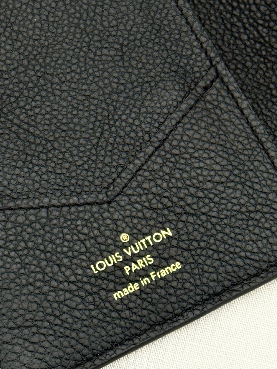 LOUIS VUITTON Black Monogram Empreinte Passport Holder