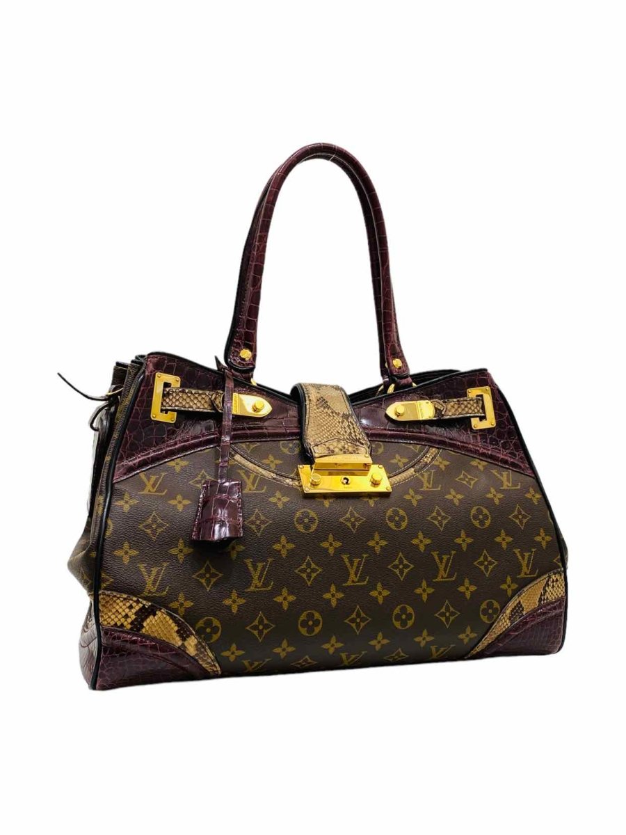 LOUIS VUITTON Brown/Burgundy Shoulder Bag