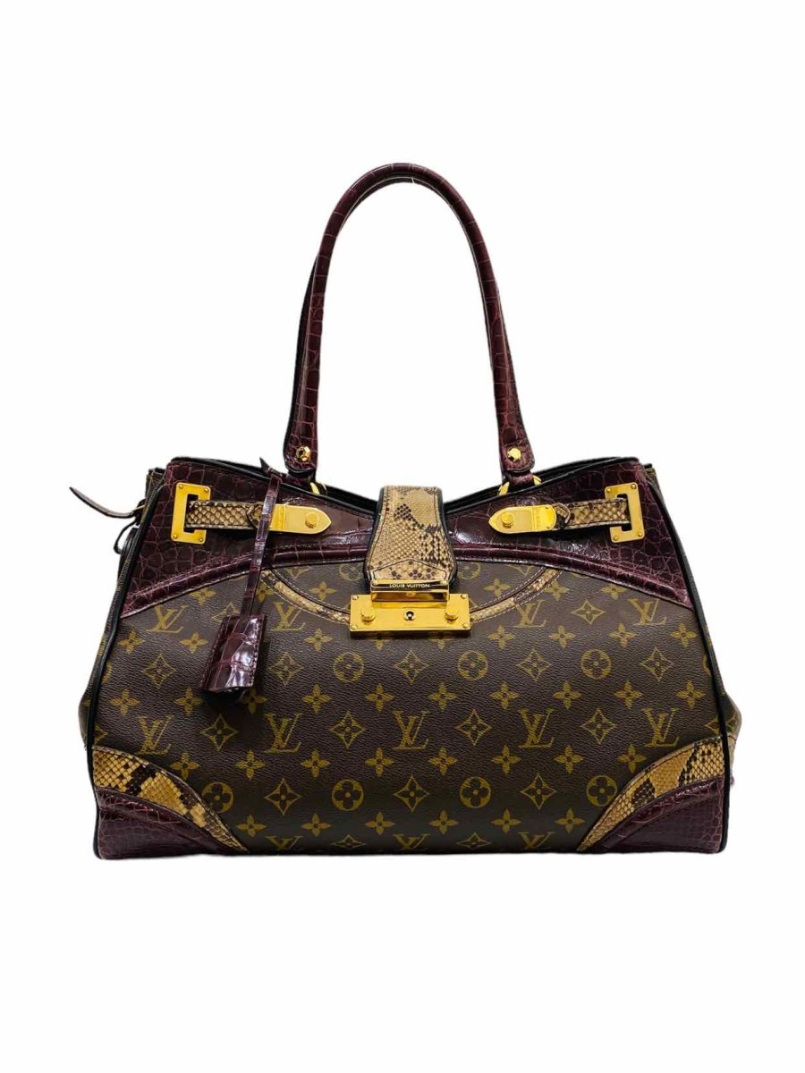 LOUIS VUITTON Brown/Burgundy Shoulder Bag