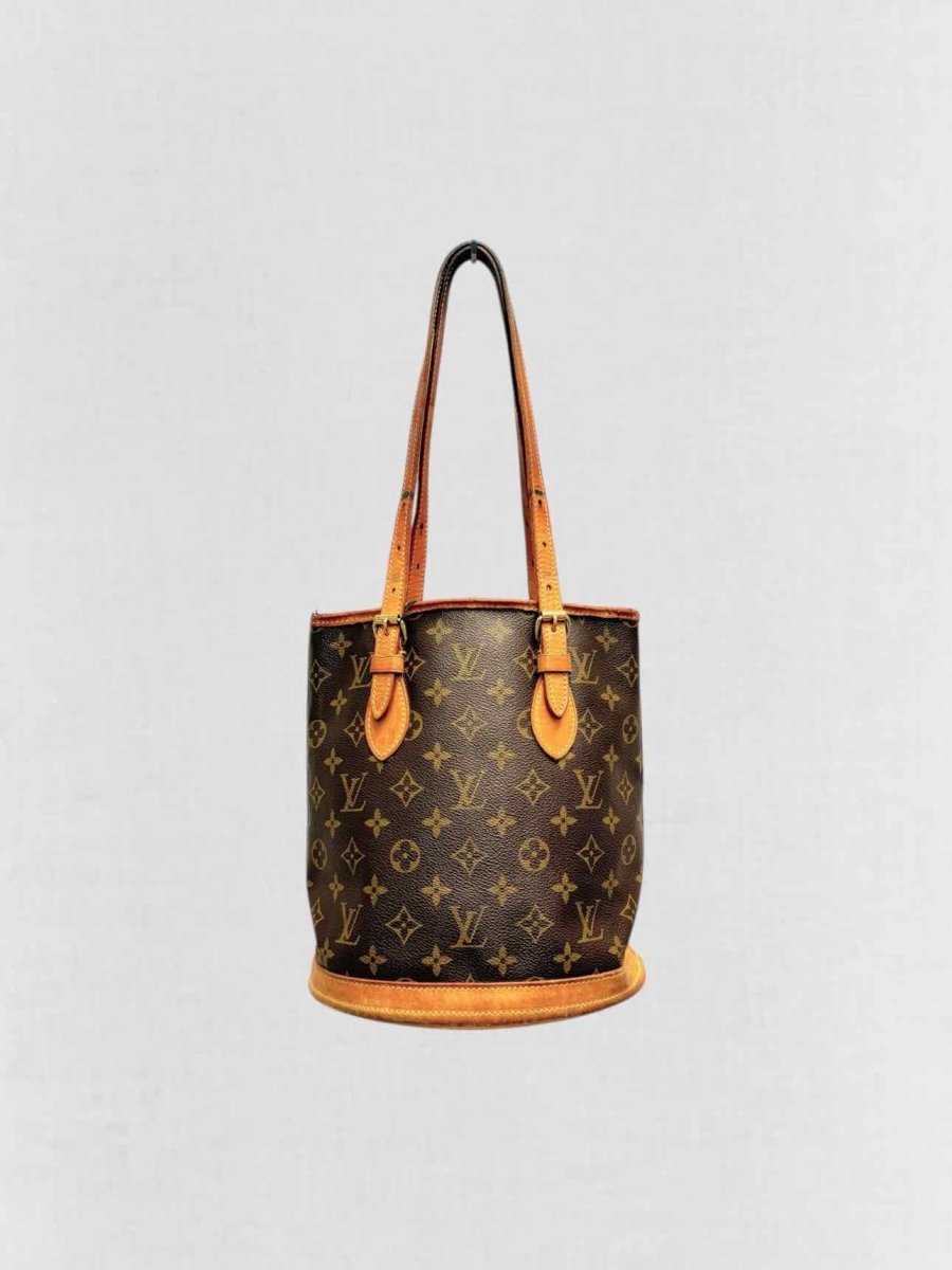 LOUIS VUITTON Bucket Brown Shoulder Bag