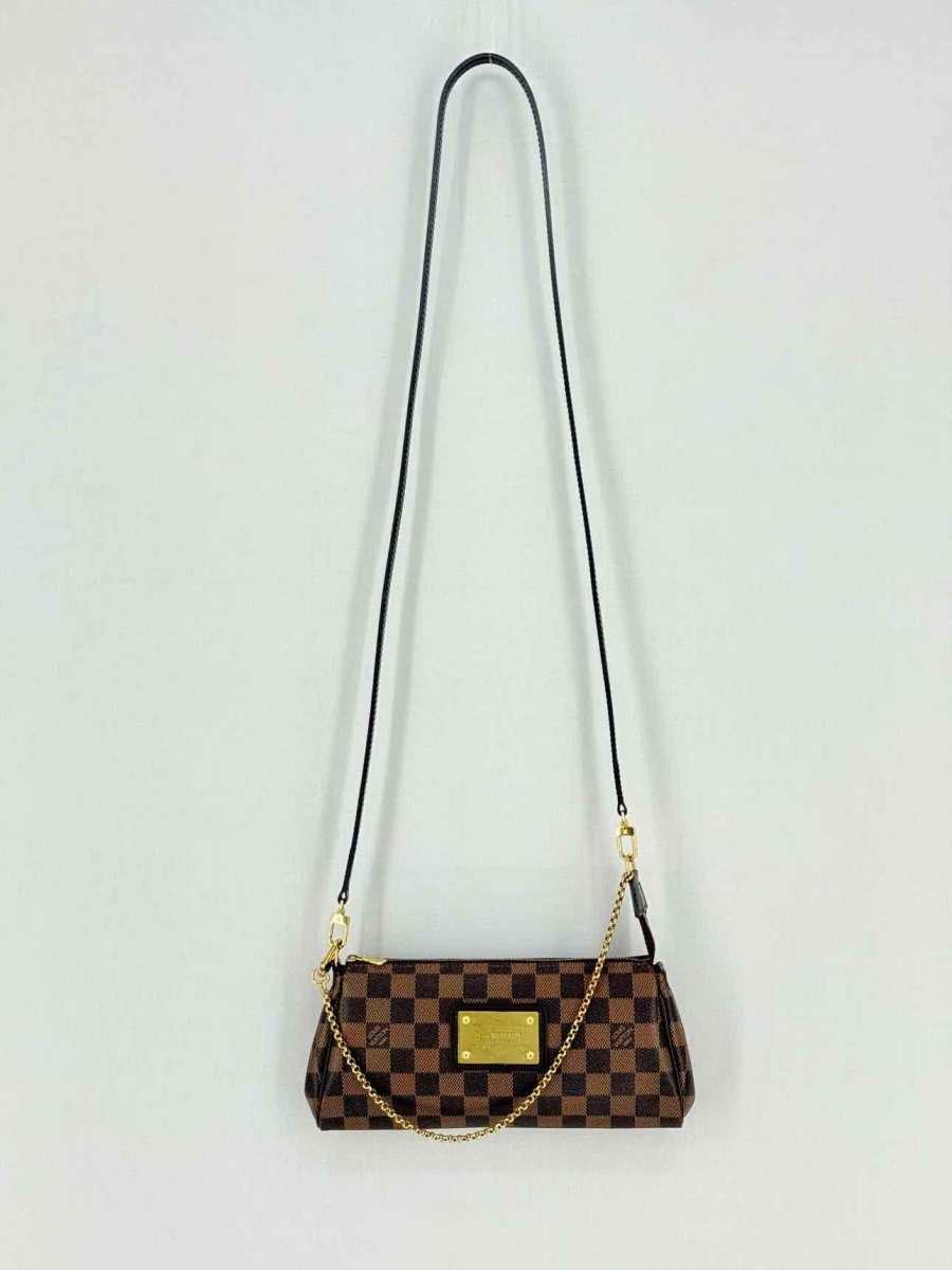 LOUIS VUITTON Eva Brown Damier Ebene Shoulder Bag