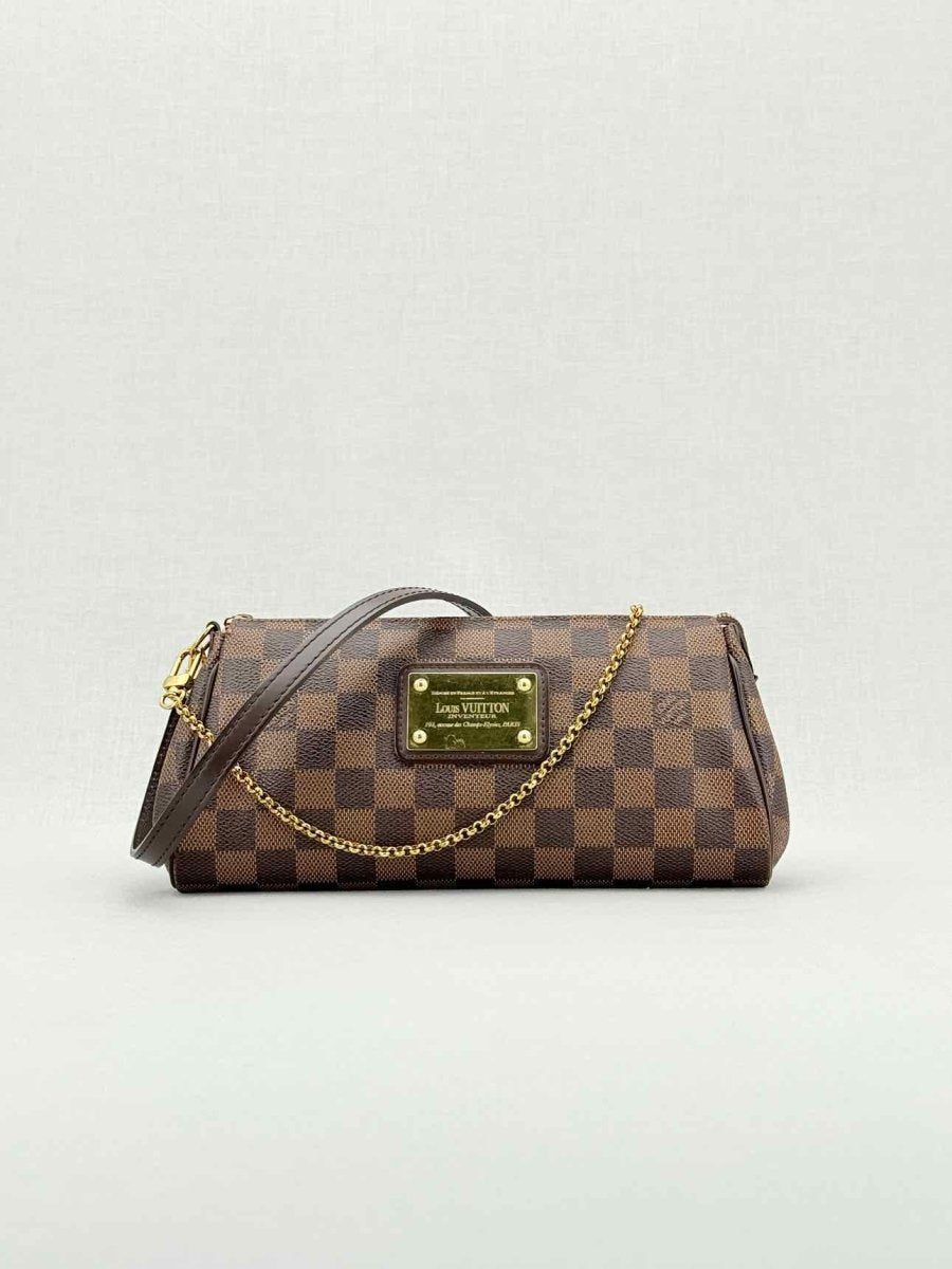 LOUIS VUITTON Eva Brown Damier Ebene Shoulder Bag