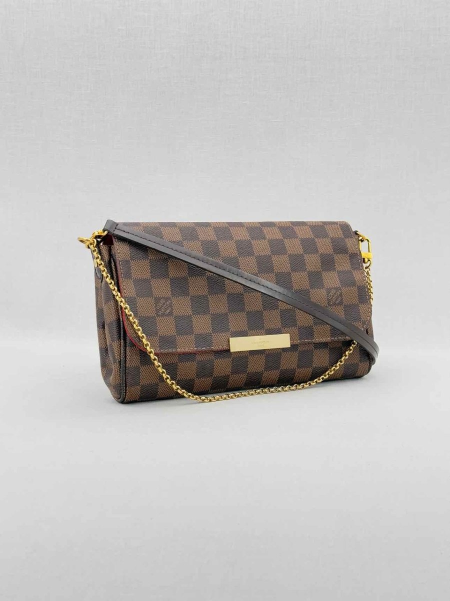 LOUIS VUITTON Favorite Brown Damier Ebene Shoulder Bag