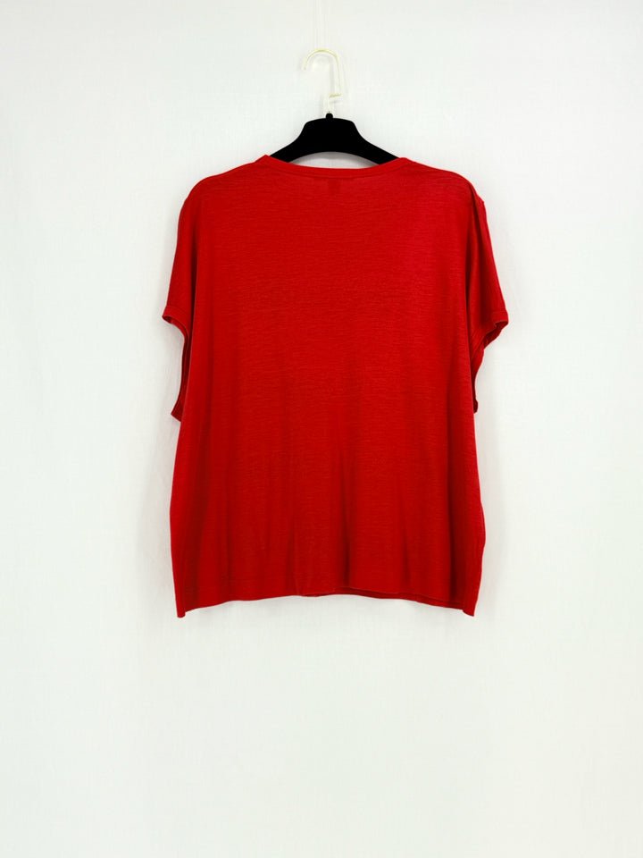 LOUIS VUITTON Loose Fit Red Size Small Top
