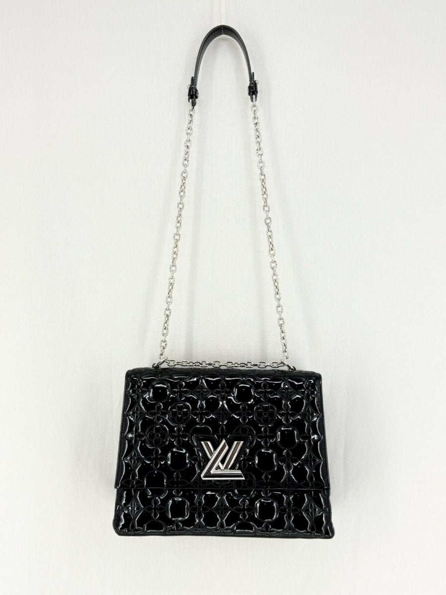 LOUIS VUITTON Malletage Twist Black Shoulder Bag