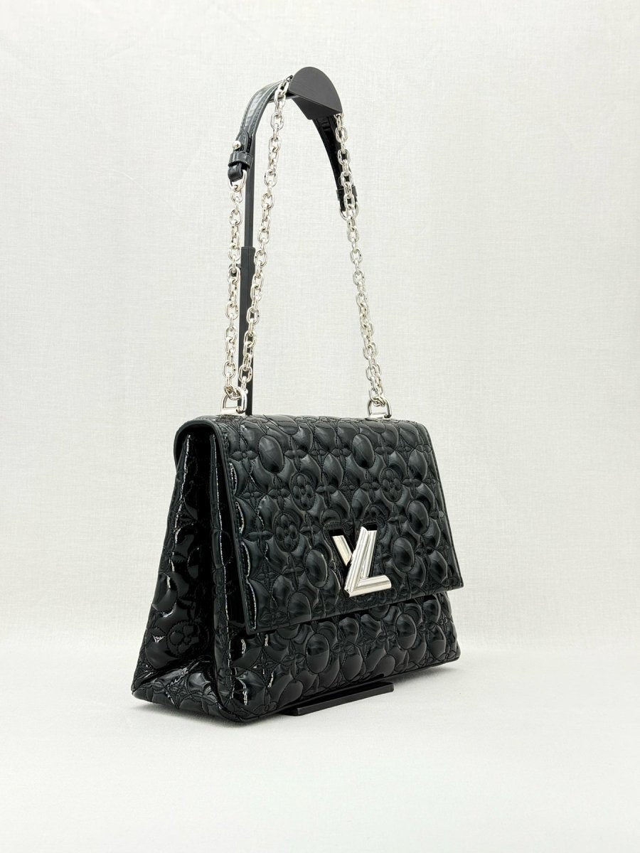 LOUIS VUITTON Malletage Twist Black Shoulder Bag