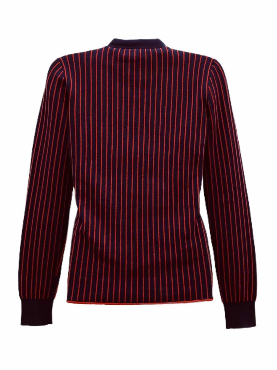 LOUIS VUITTON Navy Blue & Red Size XSmall Jumper