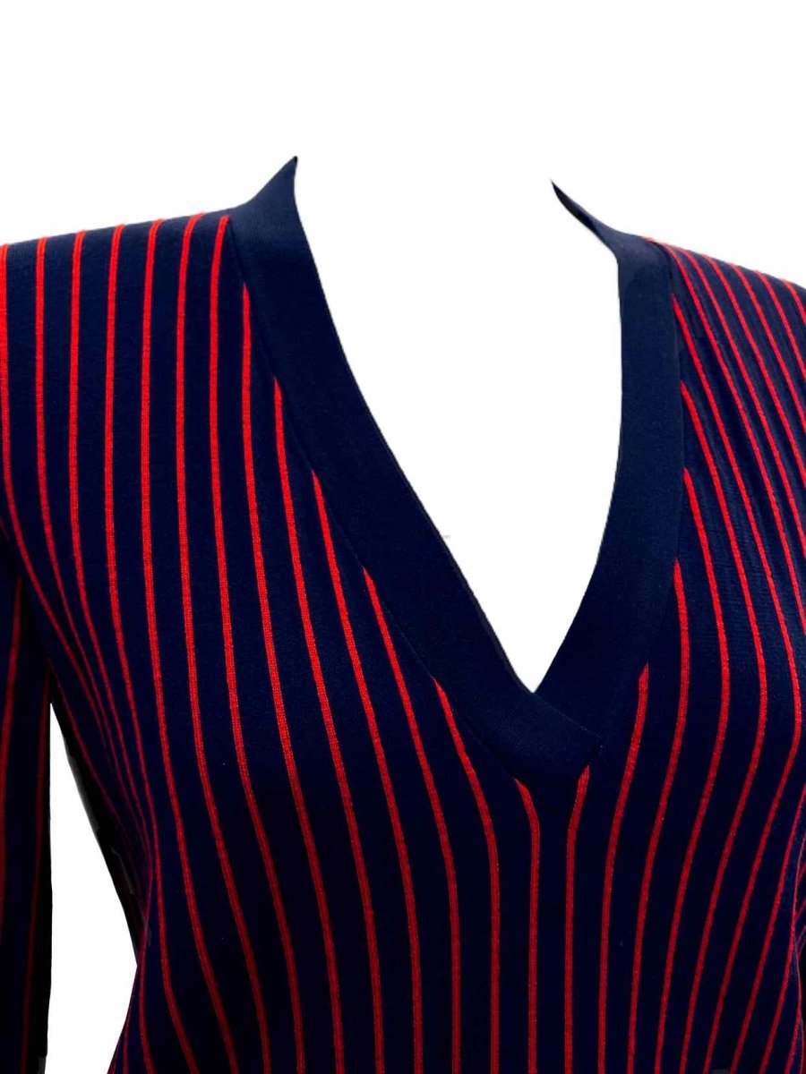 LOUIS VUITTON Navy Blue & Red Size XSmall Jumper