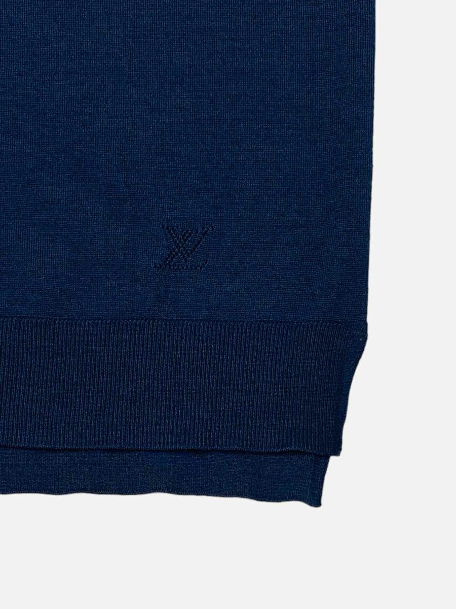 LOUIS VUITTON Navy Blue w/ Black Size XSmall Top