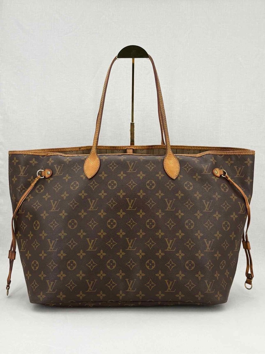 LOUIS VUITTON Neverfull Brown & Beige Monogram Tote Bag