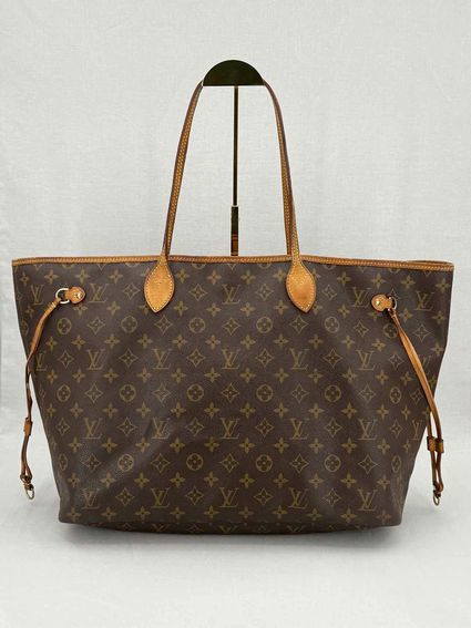 LOUIS VUITTON Neverfull Brown & Beige Monogram Tote Bag