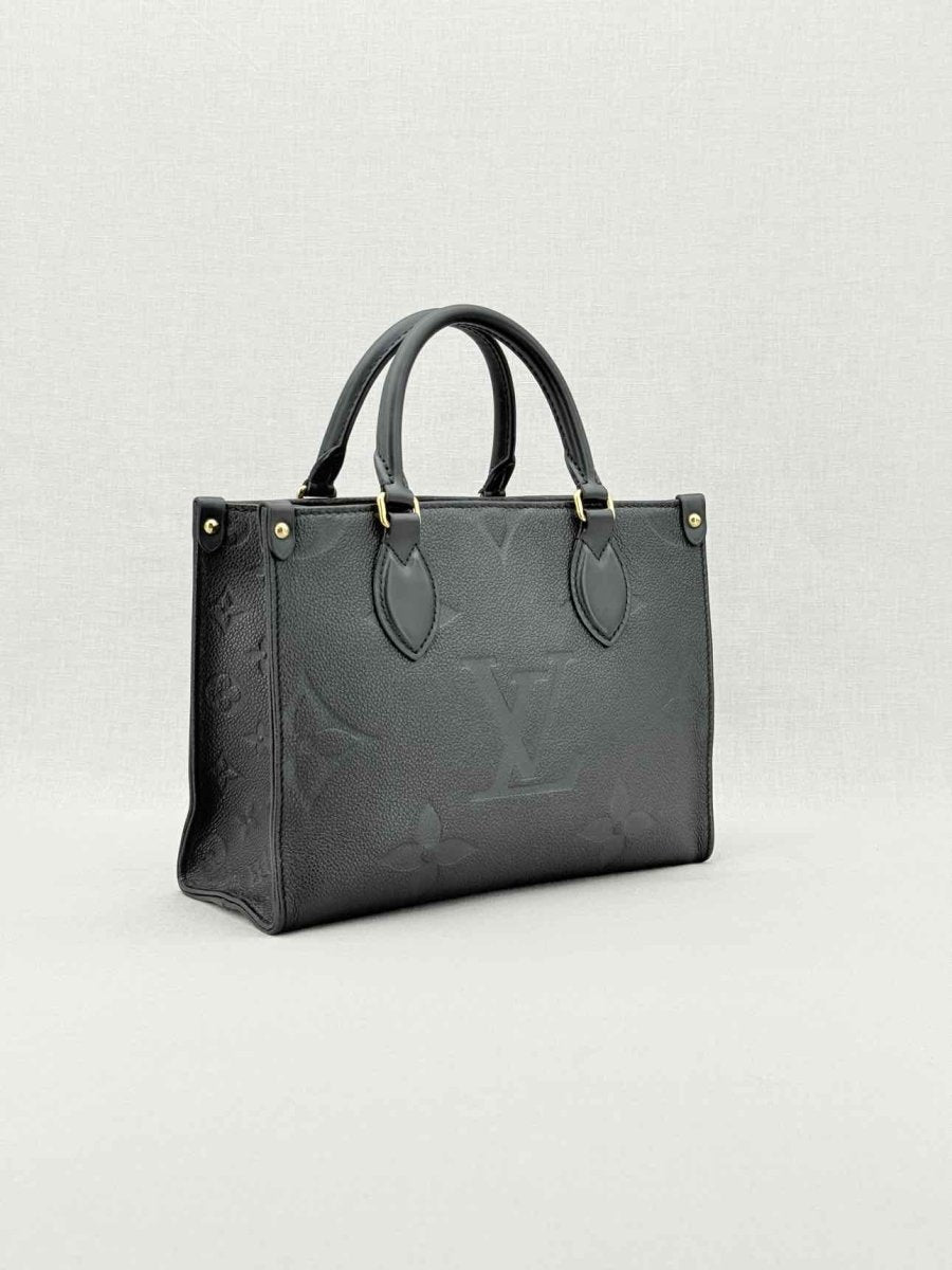 LOUIS VUITTON Onthego Black Tote Bag