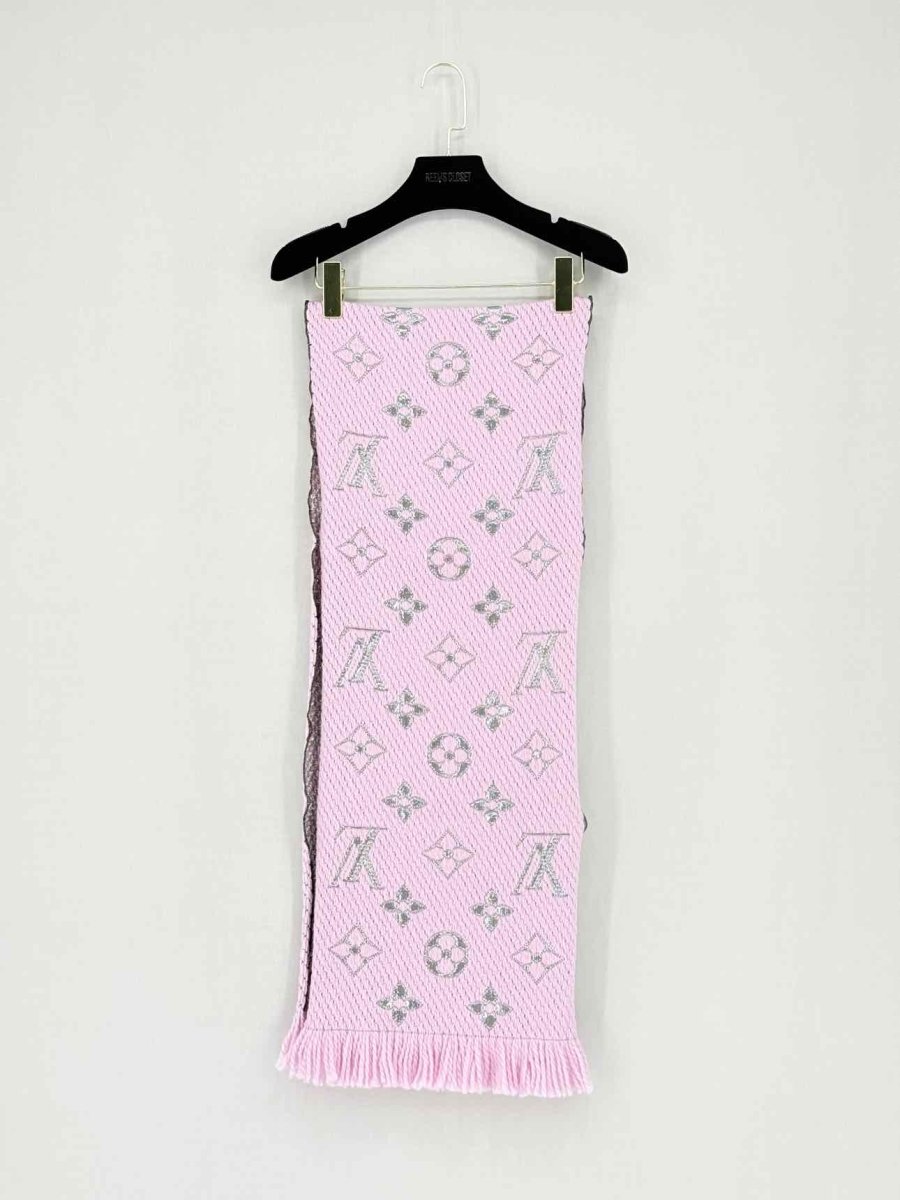 LOUIS VUITTON Pale Pink Logomania Scarf