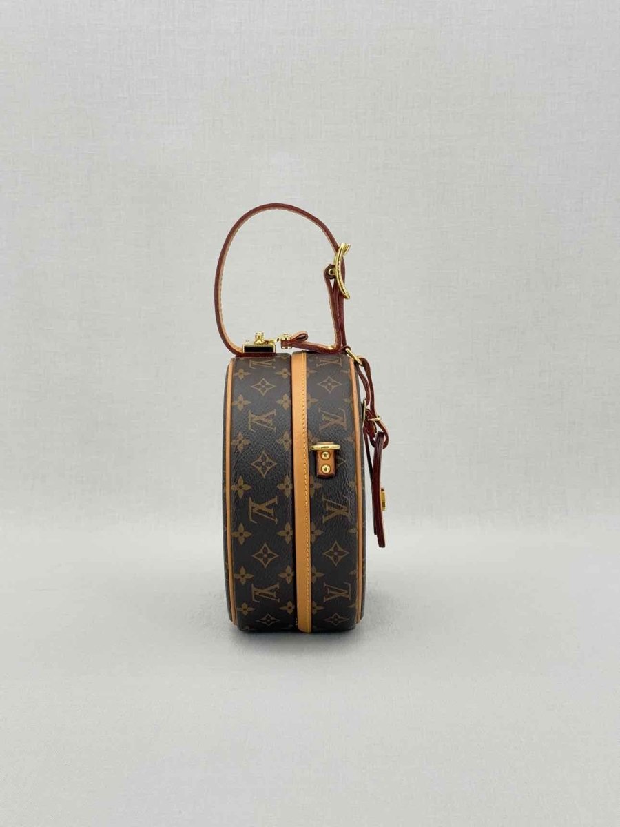 LOUIS VUITTON Petite Boite Chapeau Brown Top Handle