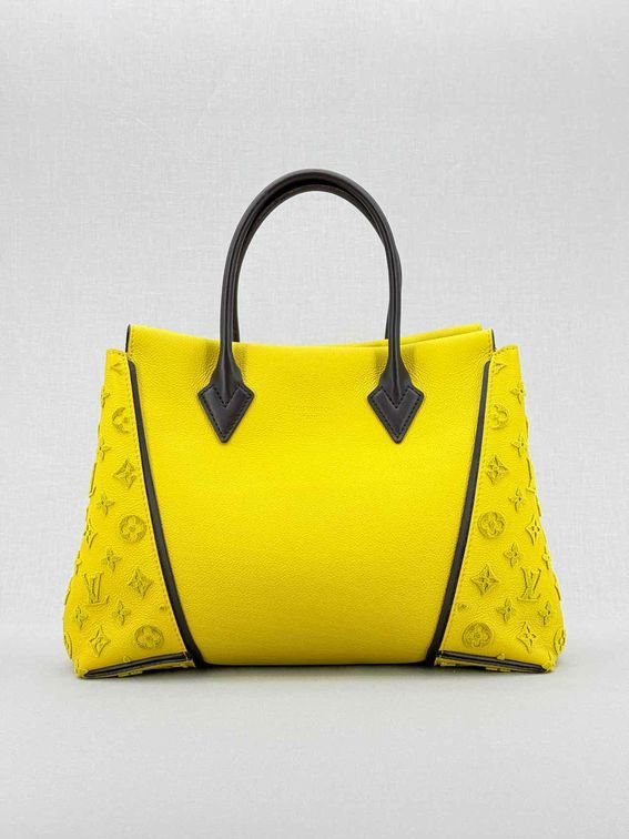 LOUIS VUITTON W Yellow Monogram Tote Bag