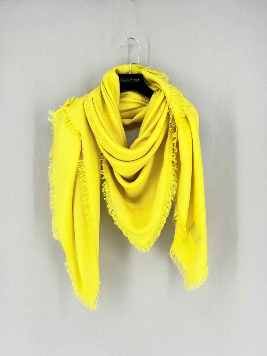 LOUIS VUITTON Yellow Monogram Scarf