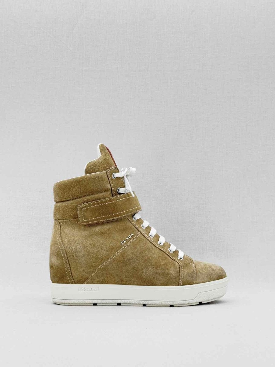 PRADA Beige Size EU 38.5 Ankle Boots