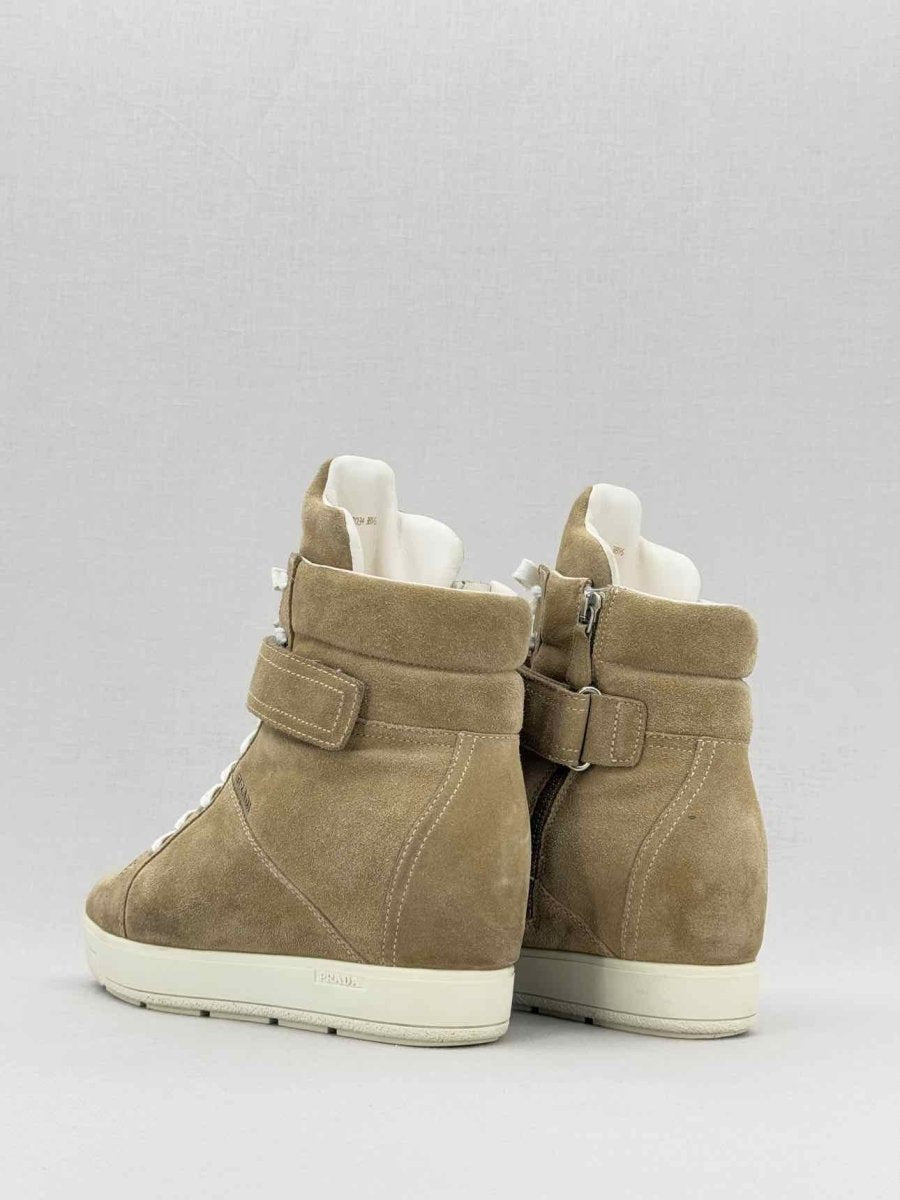 PRADA Beige Size EU 38.5 Ankle Boots