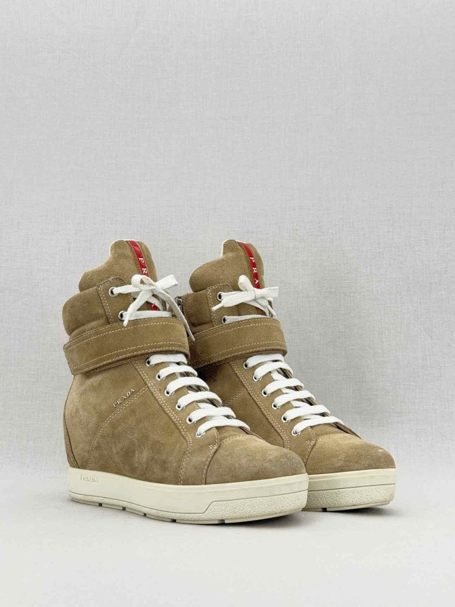 PRADA Beige Size EU 38.5 Ankle Boots