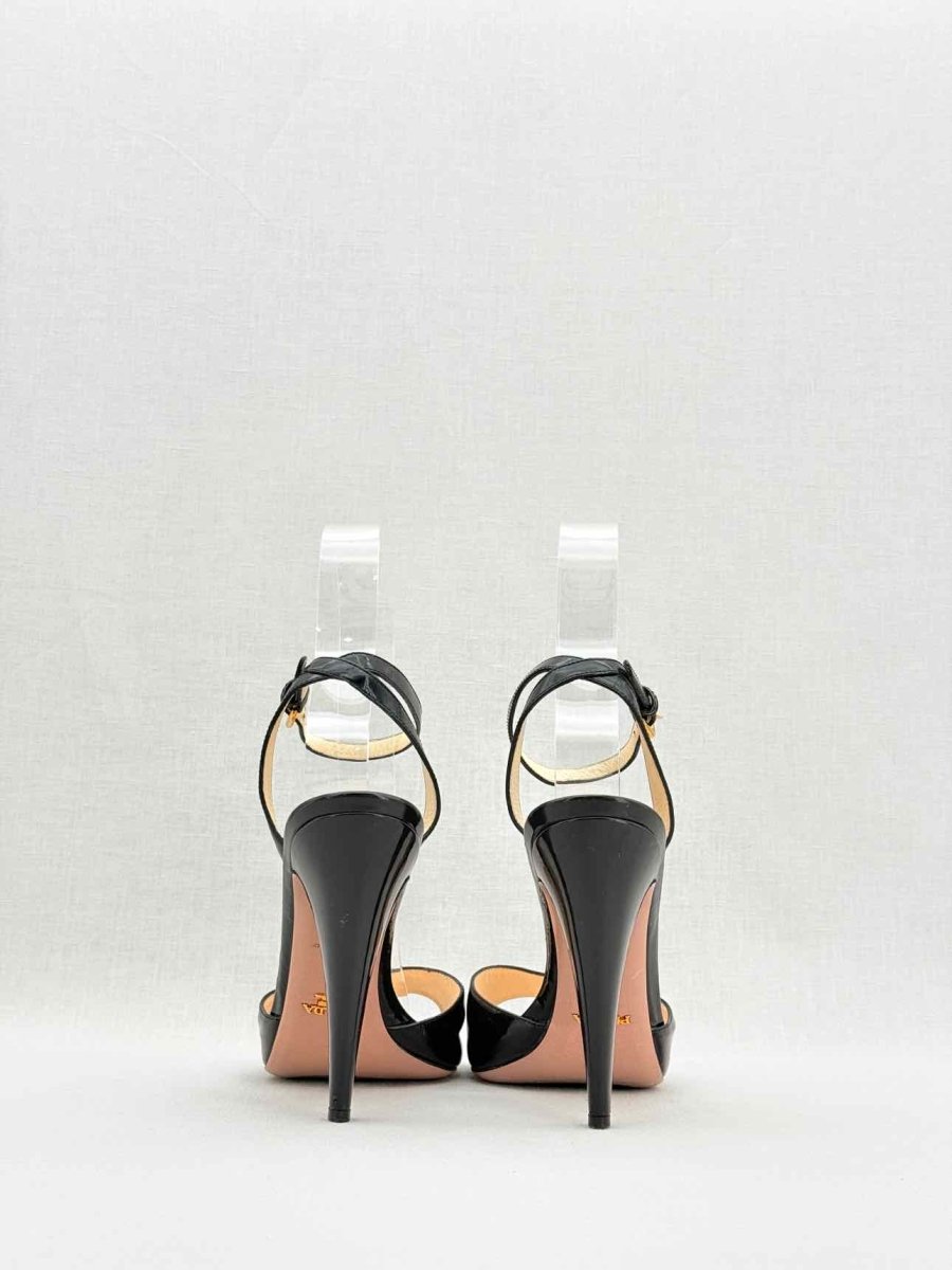 PRADA Black Size EU 38 Heeled Shoes