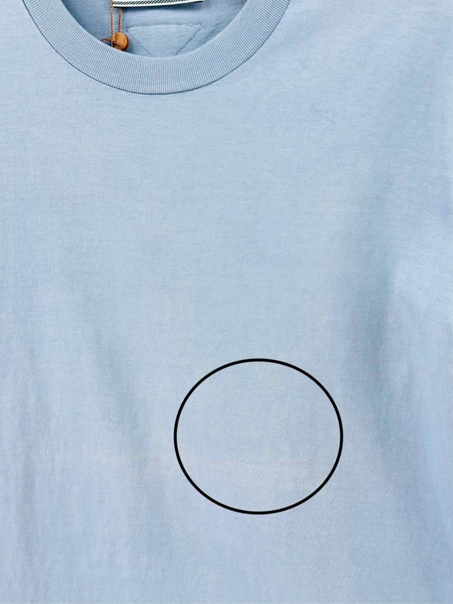 PRADA Crew Neck Blue T-shirt