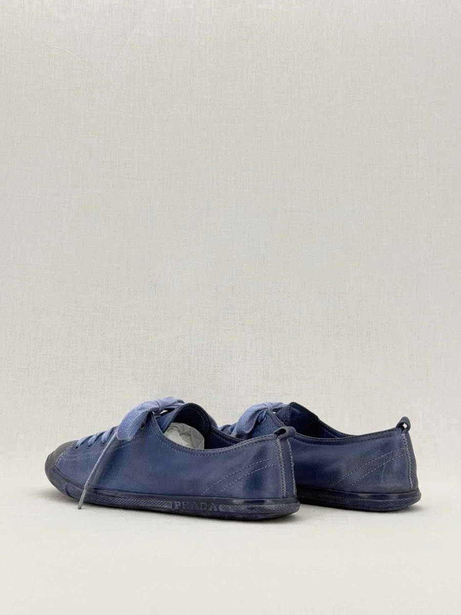 PRADA Navy Blue Size EU 39 Sneakers