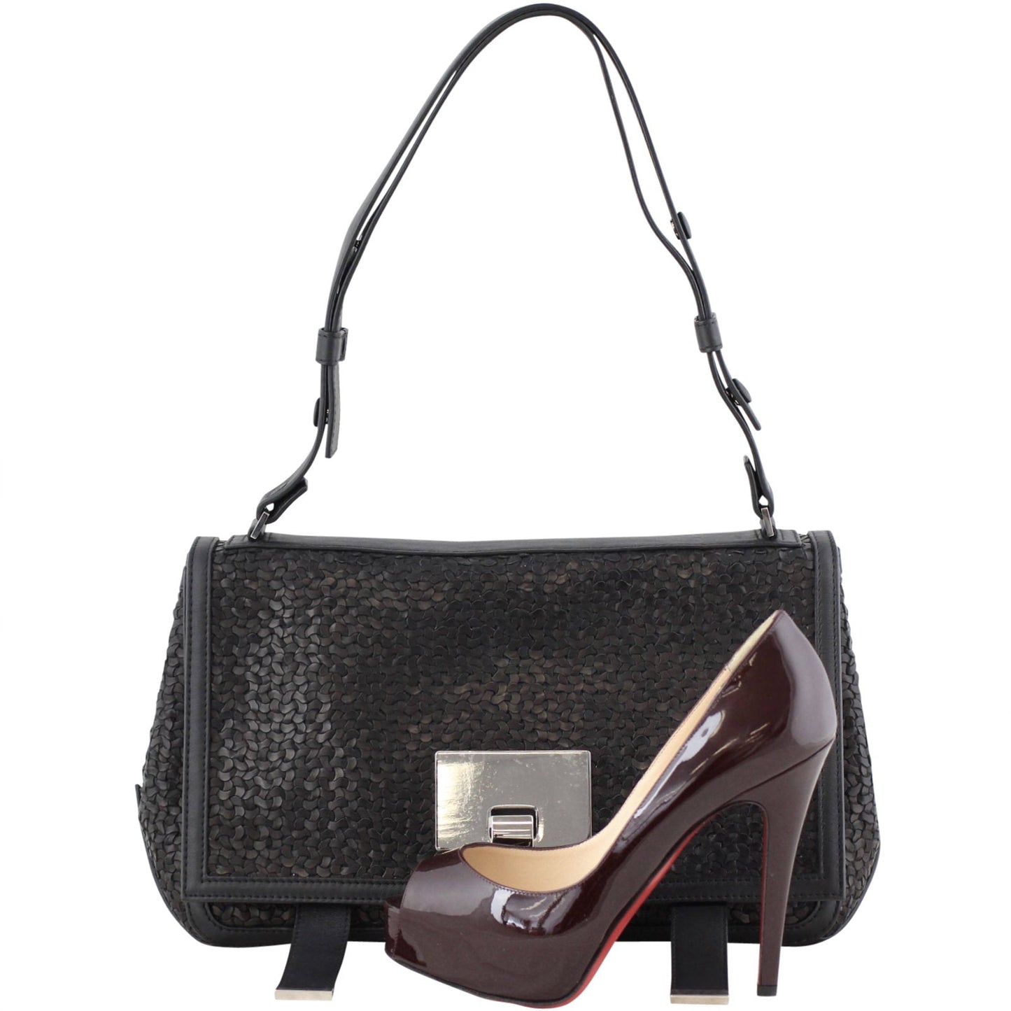 Proenza Schouler Courier Woven Shoulder Bag