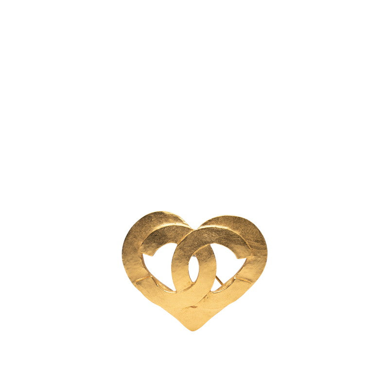 Chanel Coco Mark Heart Circle Brooch