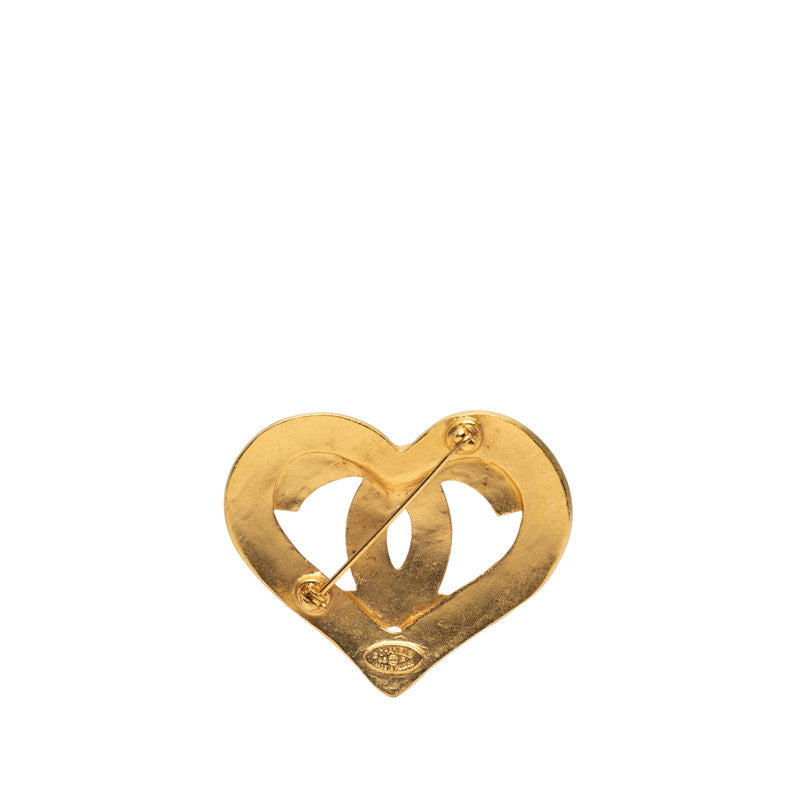 Chanel Coco Mark Heart Circle Brooch