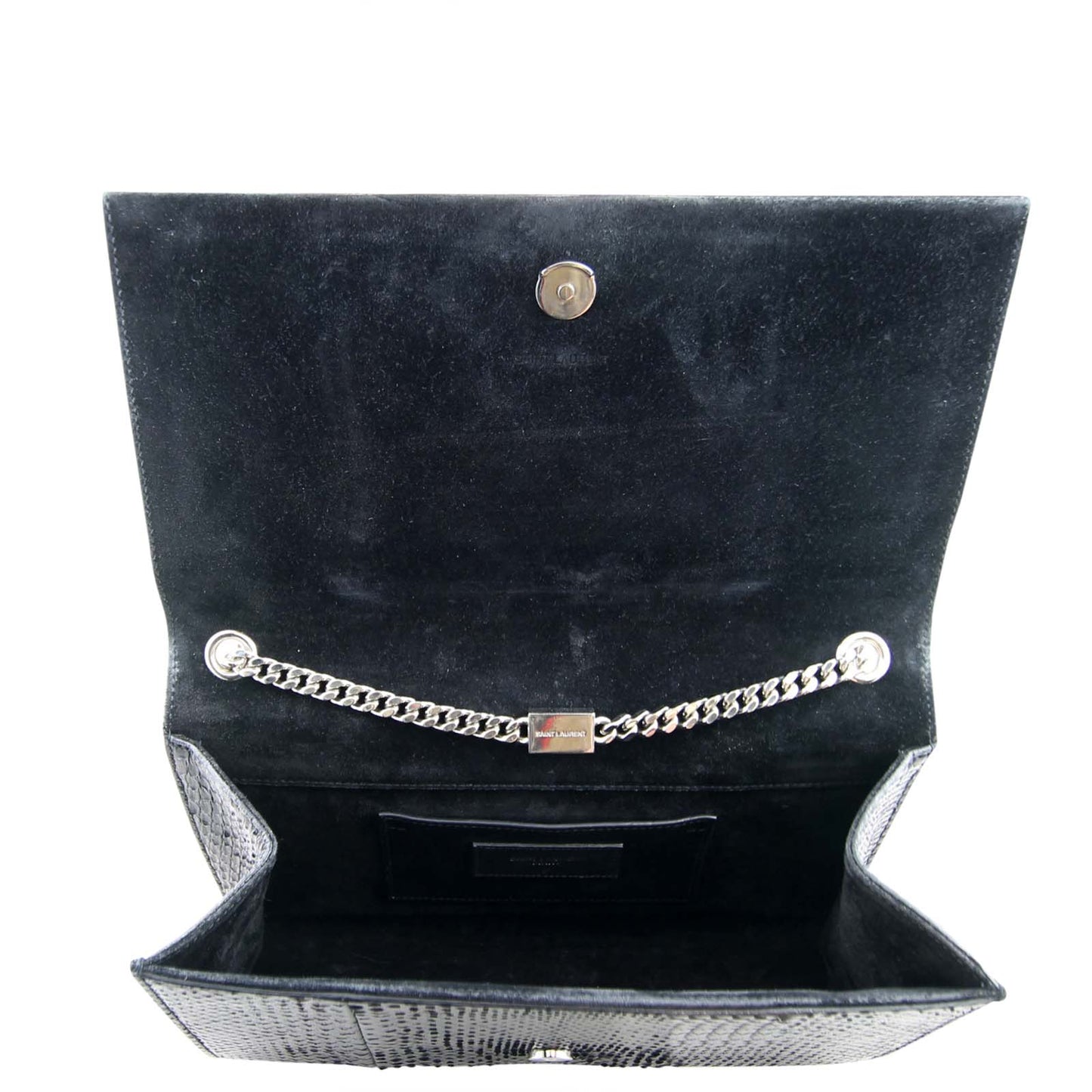 Saint Laurent Classic Medium Kate Tassel Satchel Python