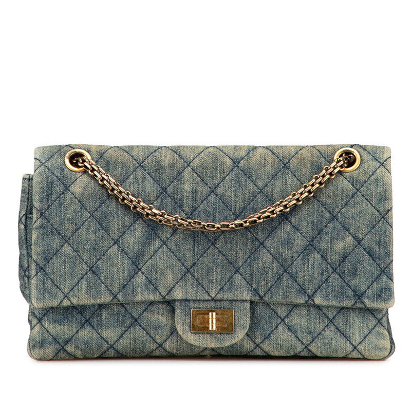 Chanel 2.55 Matelasse Denim Shoulder Bag