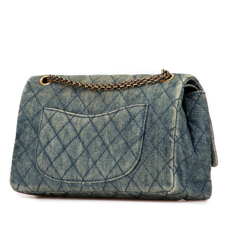 Chanel 2.55 Matelasse Denim Shoulder Bag