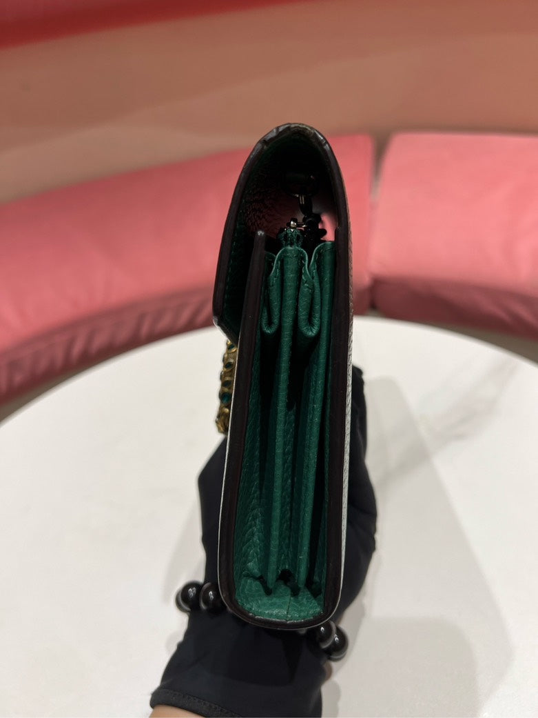 Gucci Dionysus WOC Green Leather Shoulder Bag