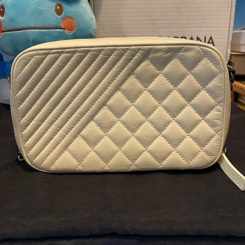 Chanel  Camera Bag Leather Ivory Crossbody