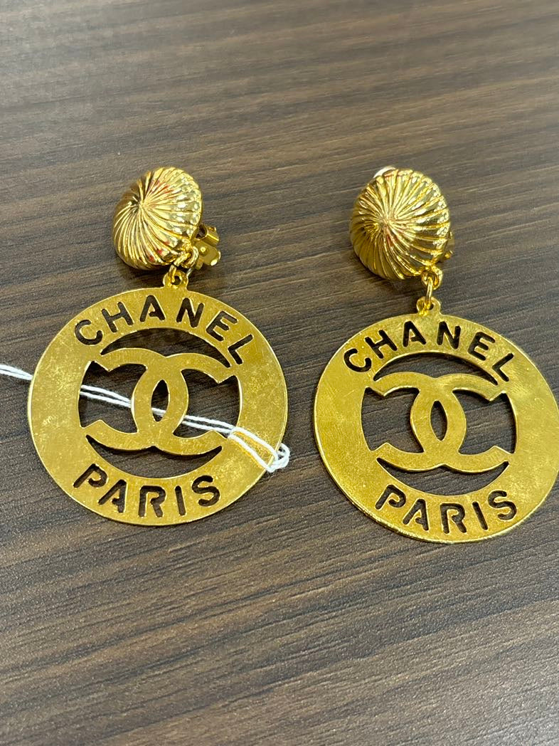 Chanel Statement Gold Earrings