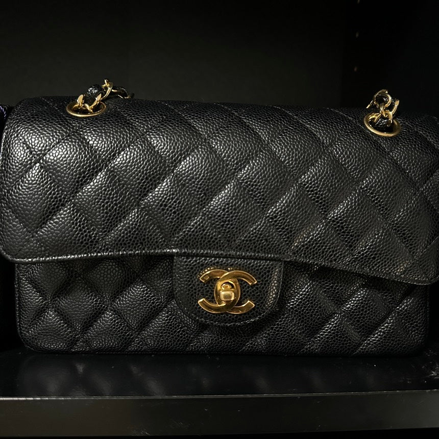 Chanel Classic Flap Bag   Small Black Leather
