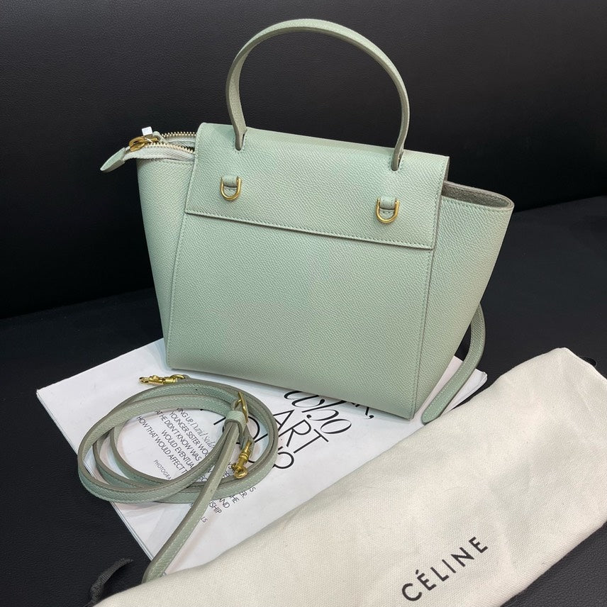 Luxury CELINE Green Bag 21x20x11