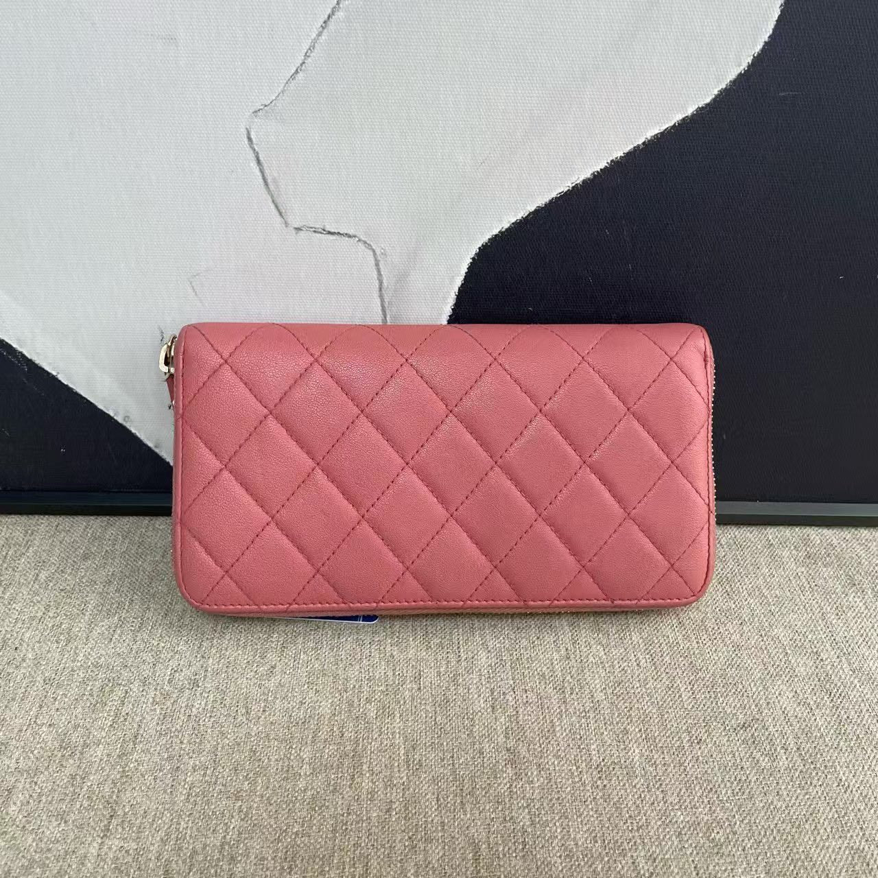 Chanel 2019 Classic Pink Leather Wallet -   Designer Bag