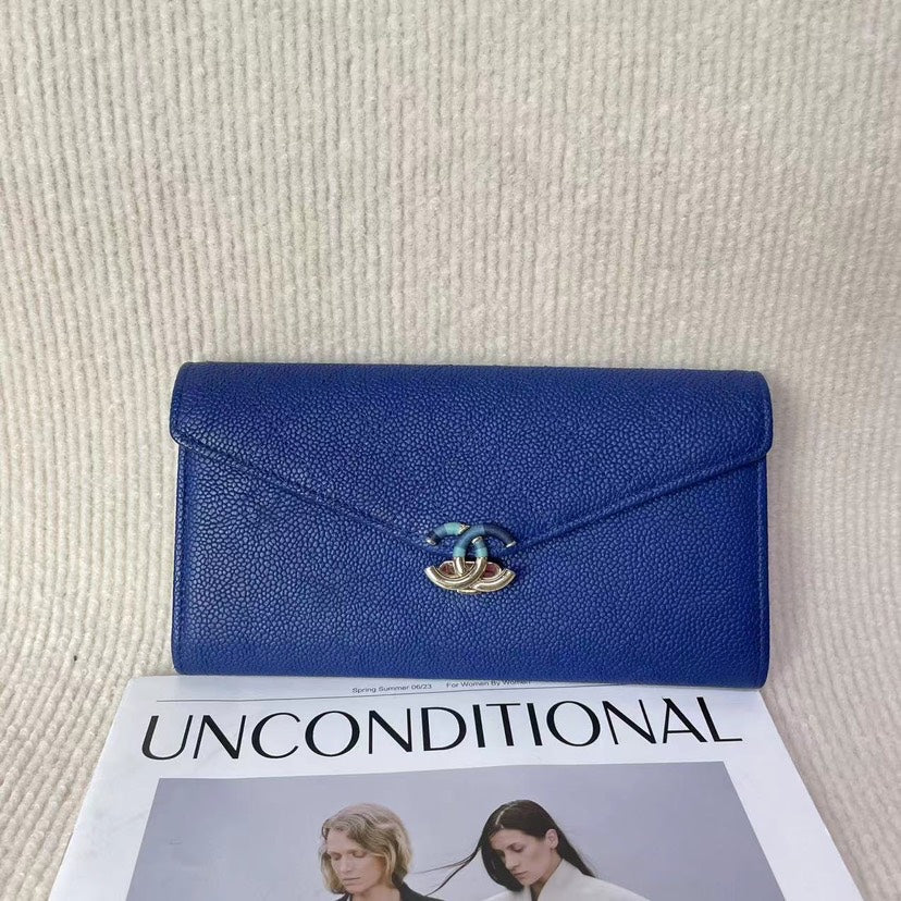 Chanel  Clutch 5020711 Blue Leather Clutch