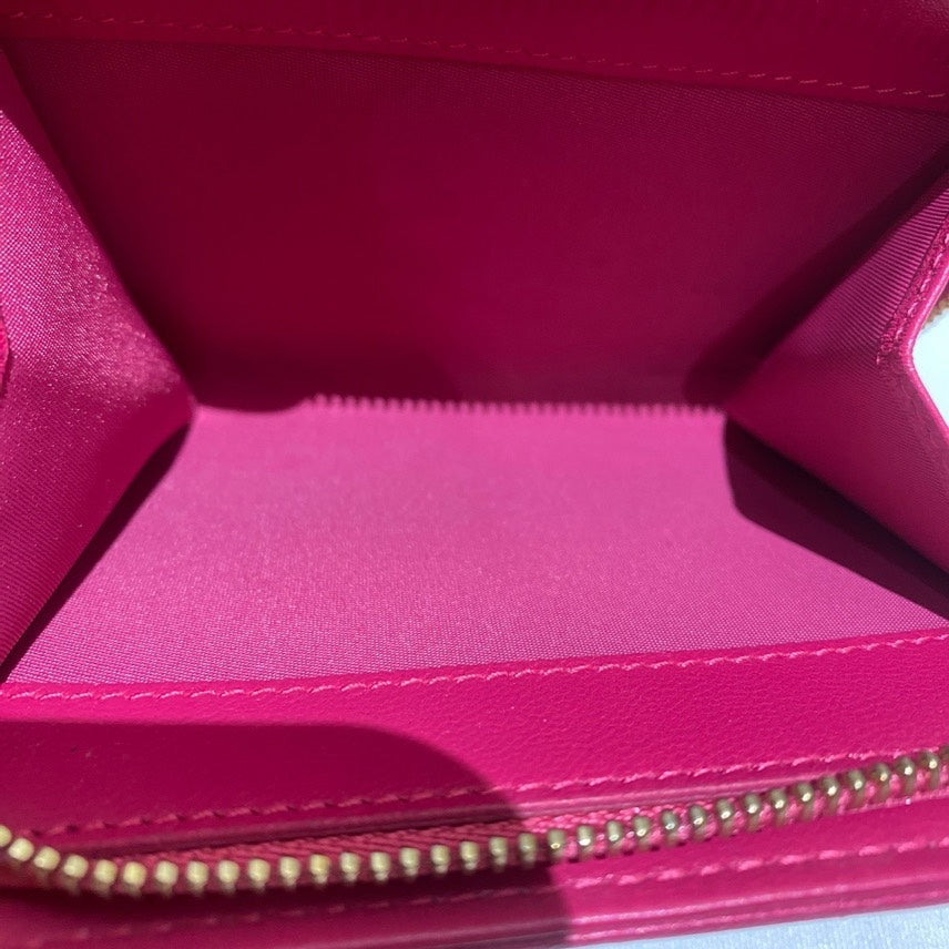 Dior Lady Dior Fuchsia Wallet
