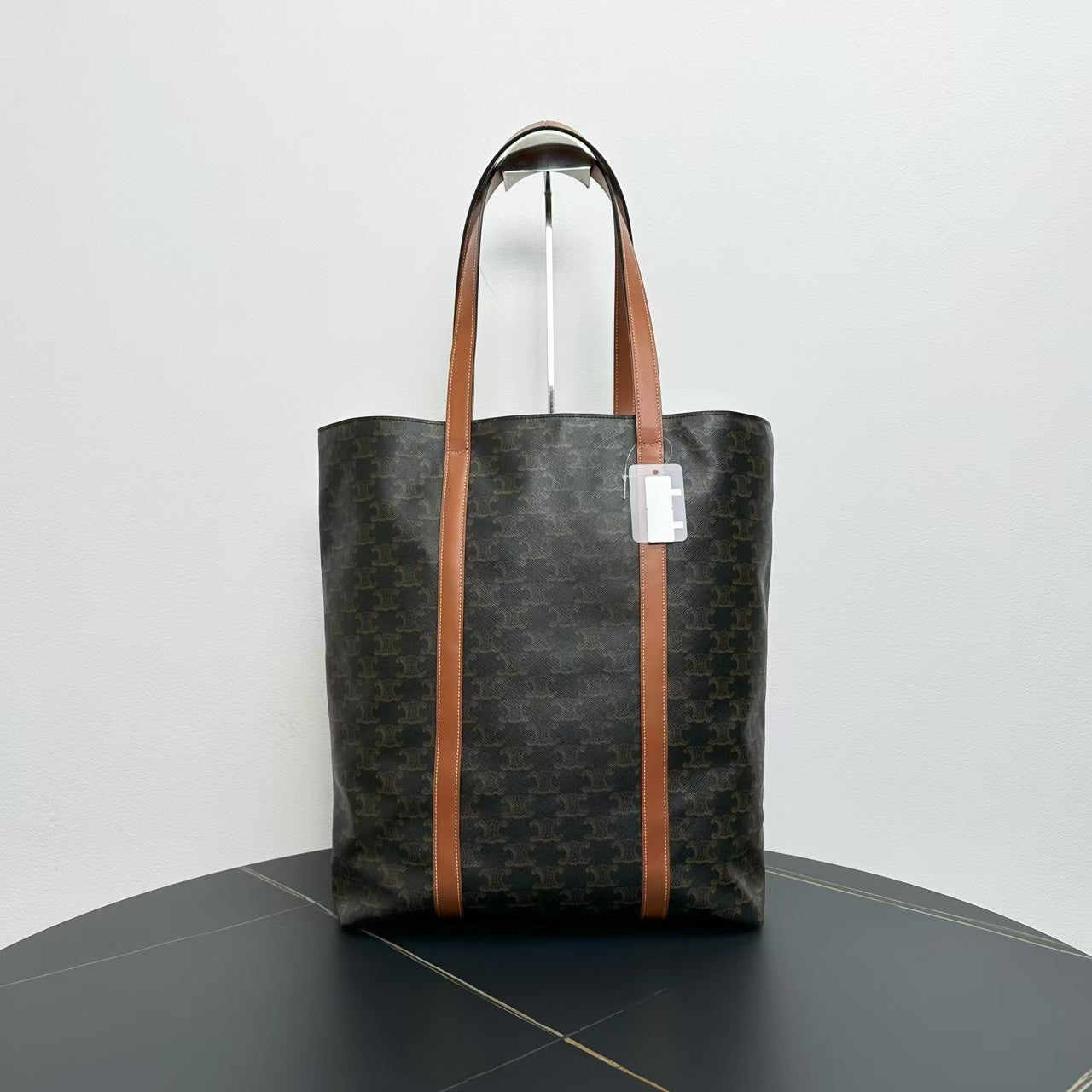 Luxury CELINE  Tote Bag in Brown Canvas -   Designer Handbag