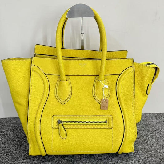 Luxury CELINE  Luggage Bag SJZ2-25 Yellow Tote