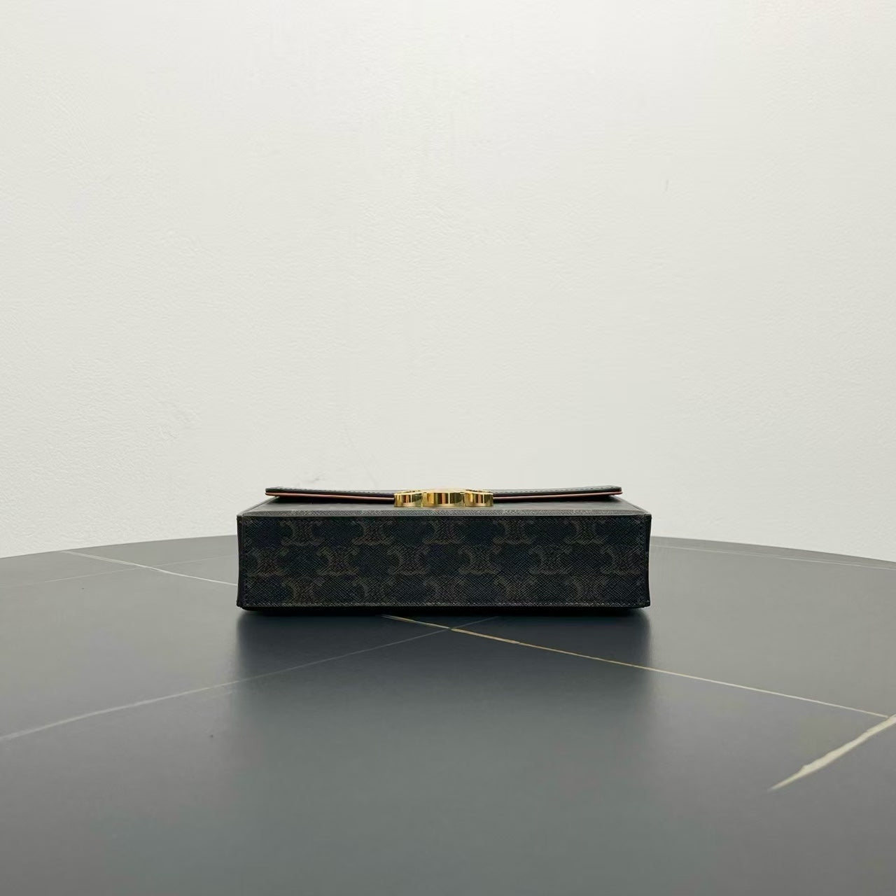 Luxury CELINE Triomphe Canvas Black Two-Way Bag