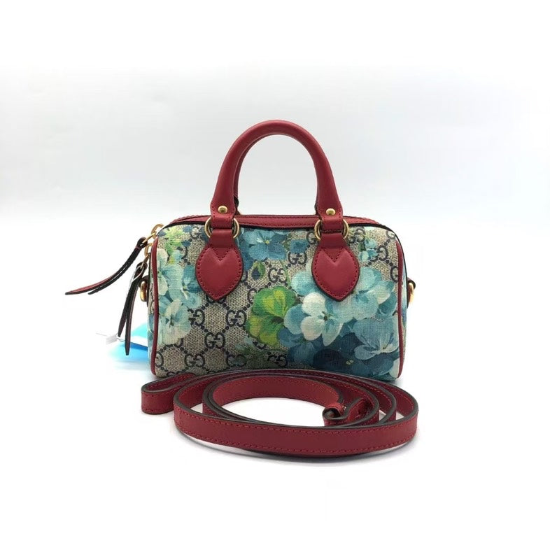 Gucci GG Blooms Canvas Red Two-Way Bag lyw
